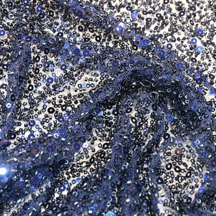 Premium Imported Beaded & Sequin Embroidery Net Fabric 60" | 26367501-02