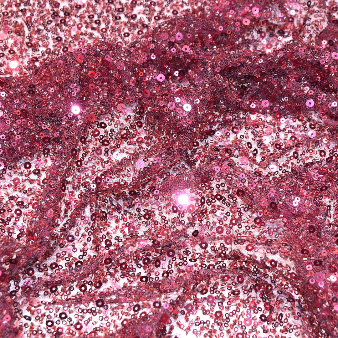 Premium Imported Beaded & Sequin Embroidery Net Fabric 60" | 26367501-03