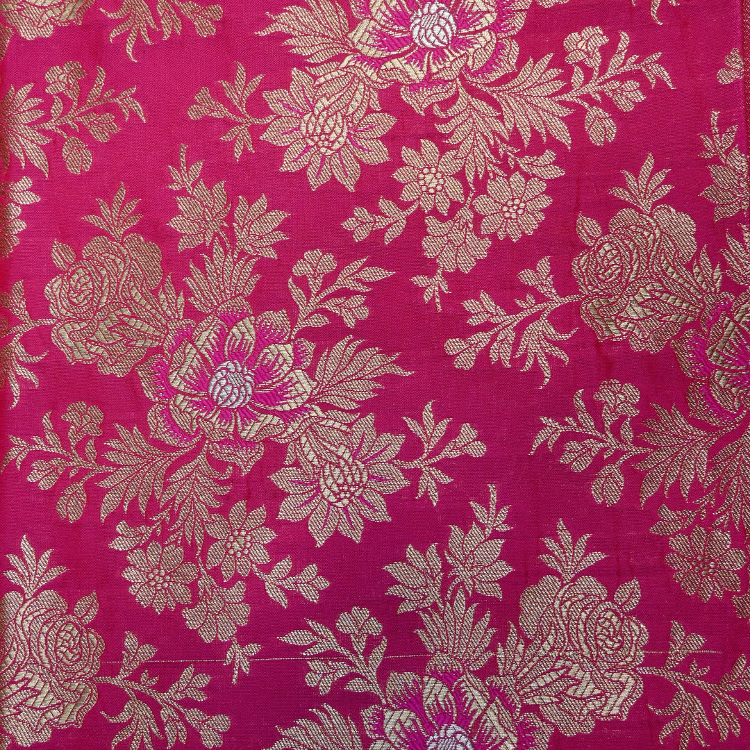 Semi Katan Silk Zari Brocade Fabrics