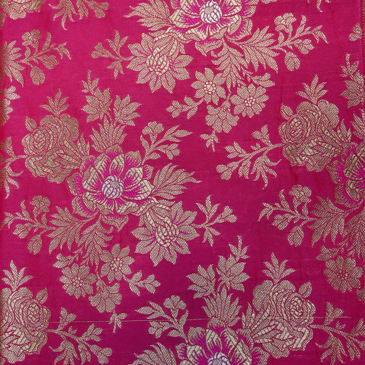 Semi Katan Silk Zari Brocade Fabrics