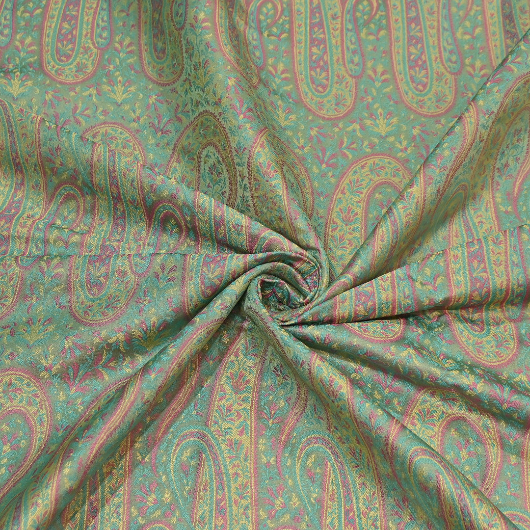 Resham Tehra Tanchui Brocade Fabric – Premium Traditional Designer Silk Brocade | HS0250-1