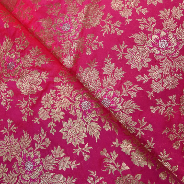 Semi Katan Silk Zari Brocade Fabrics