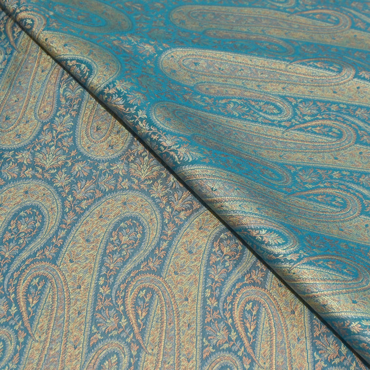 Resham Tehra Tanchui Brocade Fabric – Premium Traditional Designer Silk Brocade | HS0250-2