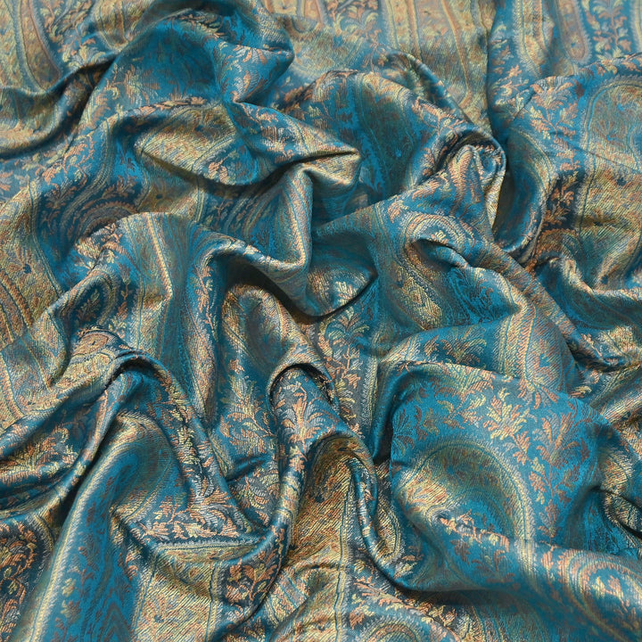 Resham Tehra Tanchui Brocade Fabric – Premium Traditional Designer Silk Brocade | HS0250-2