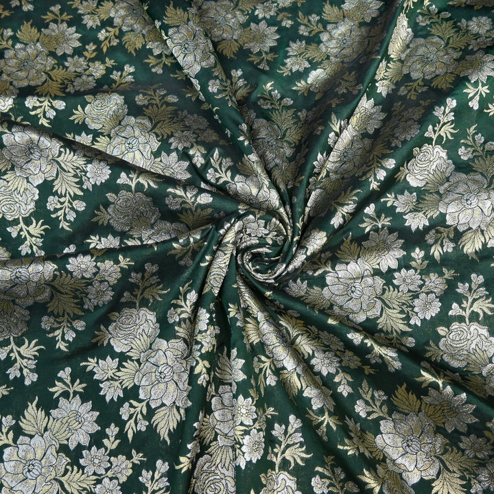 Semi Katan Silk Zari Brocade Fabrics