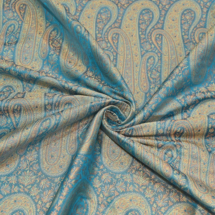 Resham Tehra Tanchui Brocade Fabric – Premium Traditional Designer Silk Brocade | HS0250-2