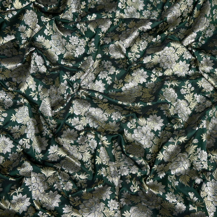 Semi Katan Silk Zari Brocade Fabrics