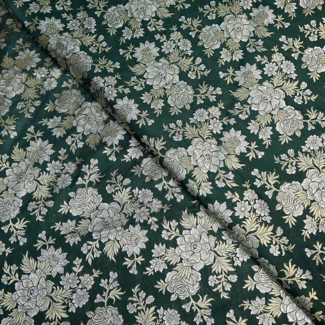 Semi Katan Silk Zari Brocade Fabrics