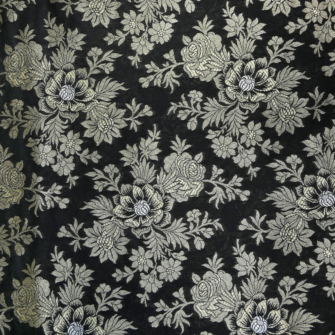 Semi Katan Silk Zari Brocade Fabrics