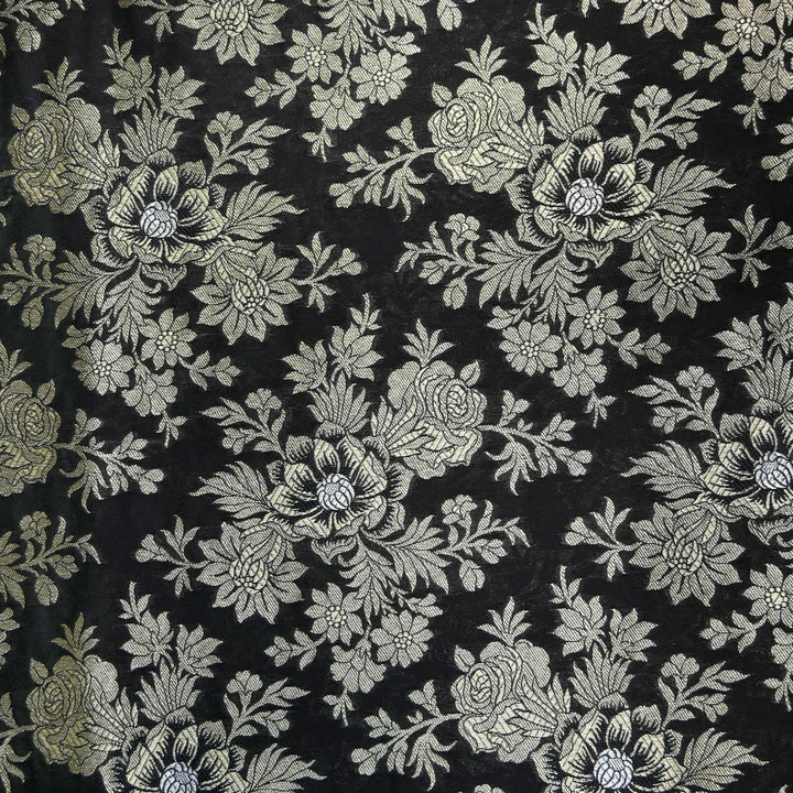 Semi Katan Silk Zari Brocade Fabrics