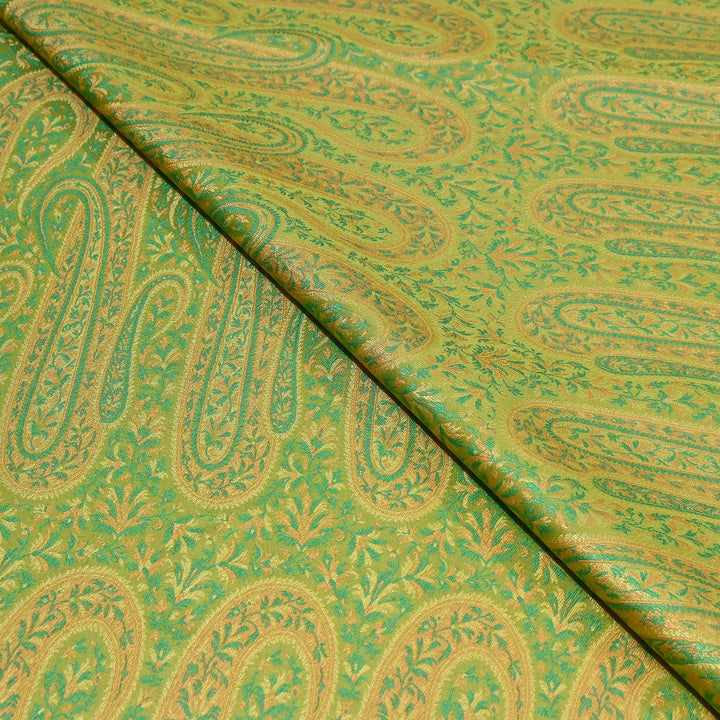 Resham Tehra Tanchui Brocade Fabric – Premium Traditional Designer Silk Brocade | HS0250-3
