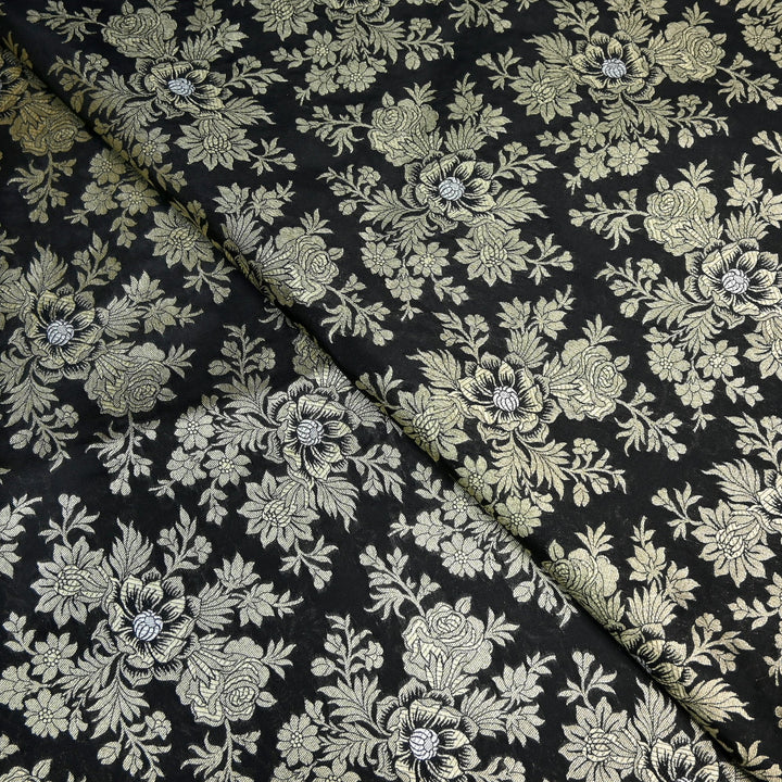 Semi Katan Silk Zari Brocade Fabrics