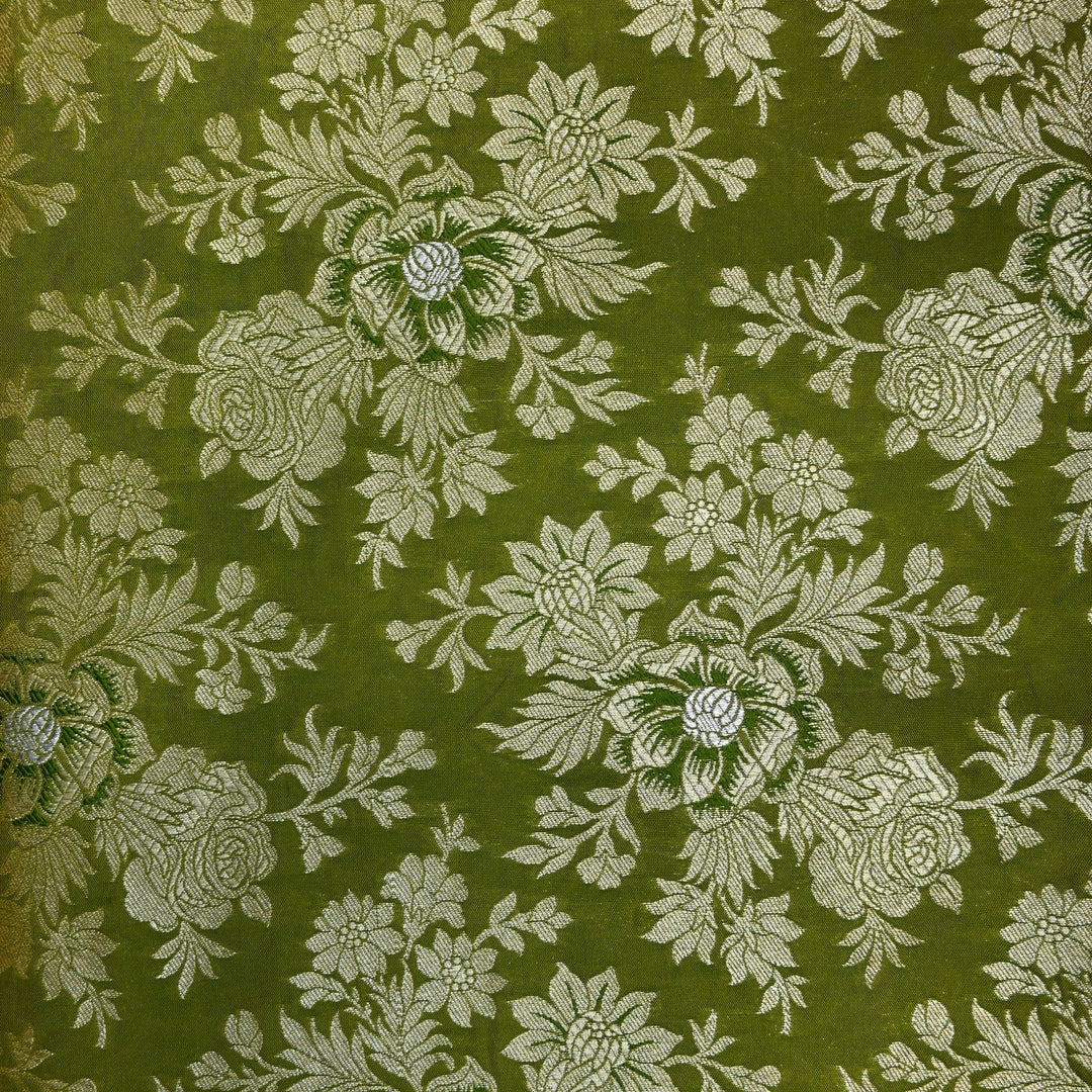 Semi Katan Silk Zari Brocade Fabrics