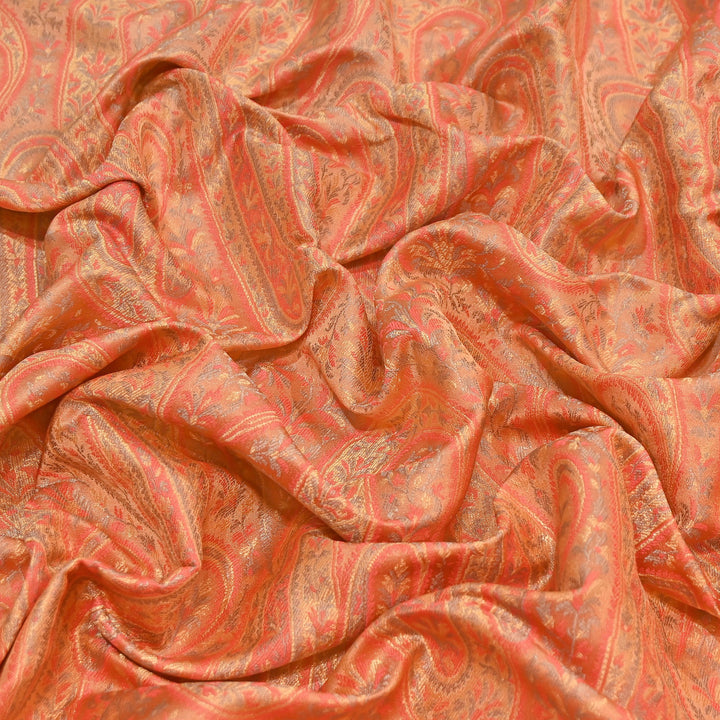 Resham Tehra Tanchui Brocade Fabric – Premium Traditional Designer Silk Brocade | HS0250-4