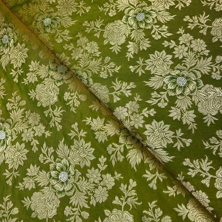 Semi Katan Silk Zari Brocade Fabrics