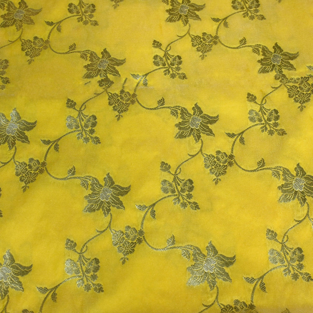 Silk Meena Zari Brocade Fabrics