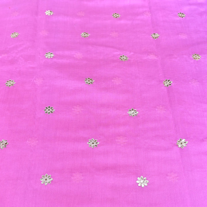 Silk Chanderi Zari Foil Embroidery Fabric – Premium Designer Ethnic Fabric 200154-3