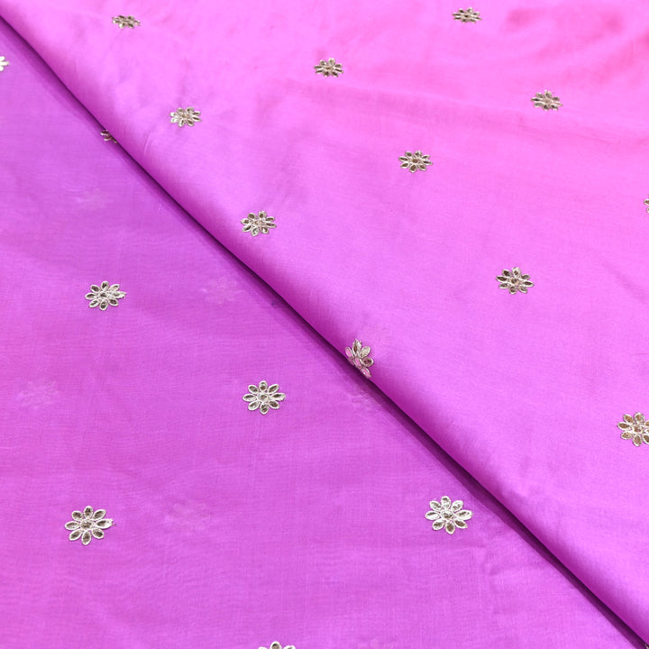 Silk Chanderi Zari Foil Embroidery Fabric – Premium Designer Ethnic Fabric 200154-3