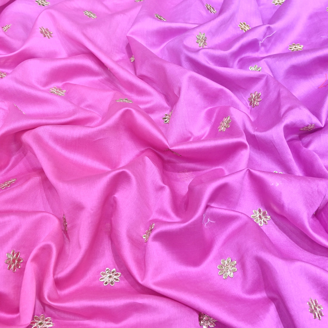 Silk Chanderi Zari Foil Embroidery Fabric – Premium Designer Ethnic Fabric 200154-3