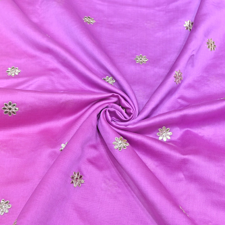 Silk Chanderi Zari Foil Embroidery Fabric – Premium Designer Ethnic Fabric 200154-3