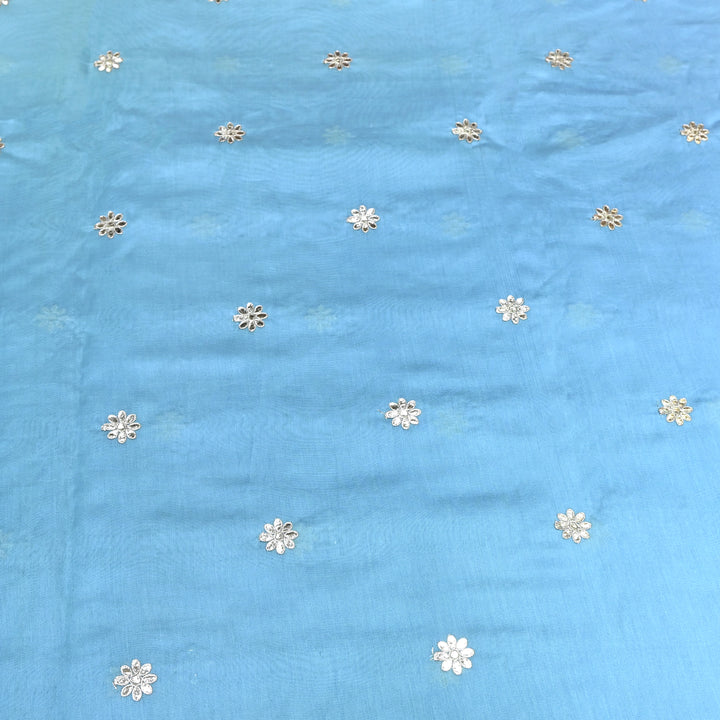 Silk Chanderi Zari Foil Embroidery Fabric – Premium Designer Ethnic Fabric 200154-4