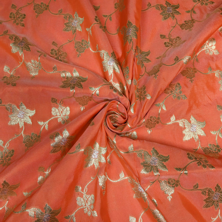 Silk Meena Zari Brocade Fabrics