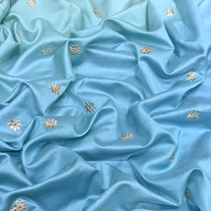 Silk Chanderi Zari Foil Embroidery Fabric – Premium Designer Ethnic Fabric 200154-4