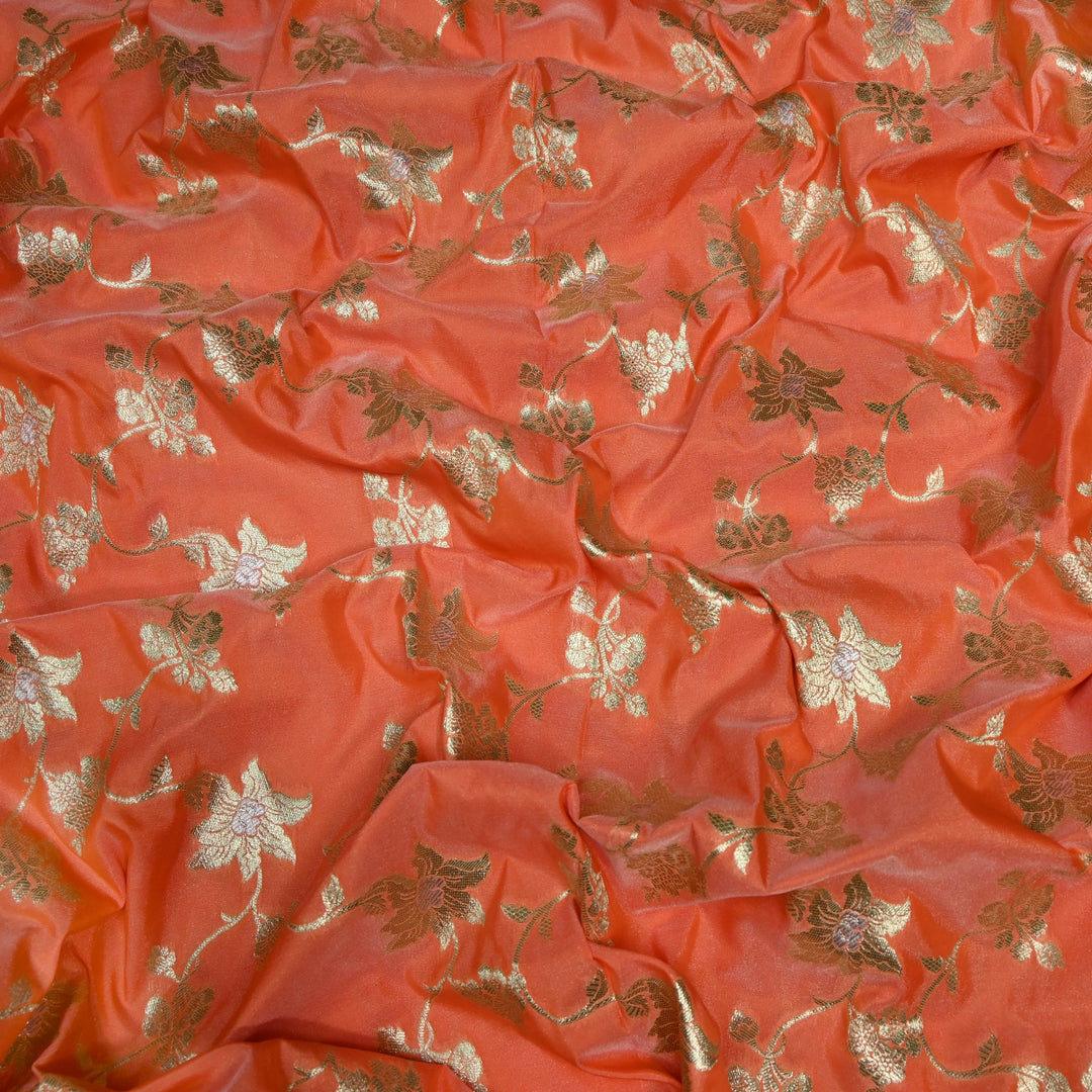 Silk Meena Zari Brocade Fabrics