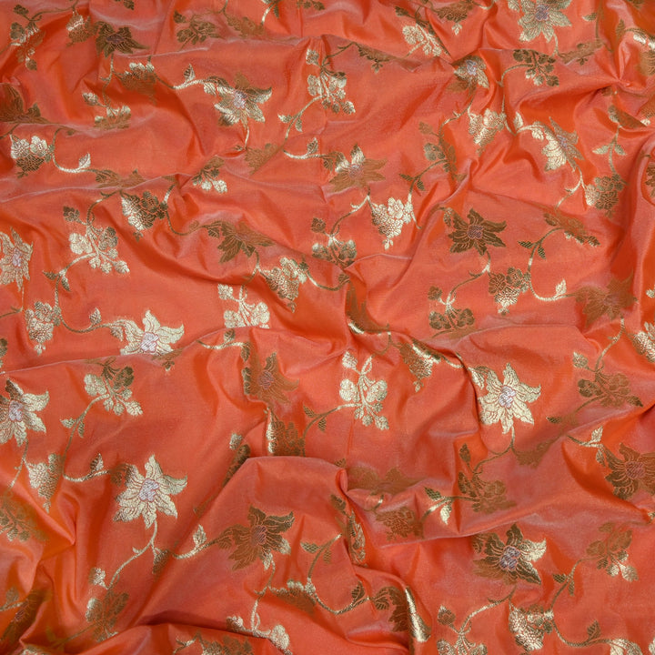 Silk Meena Zari Brocade Fabrics