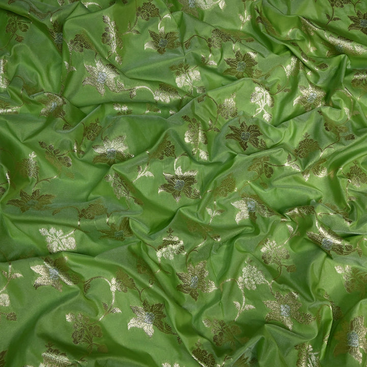 Silk Meena Zari Brocade Fabrics