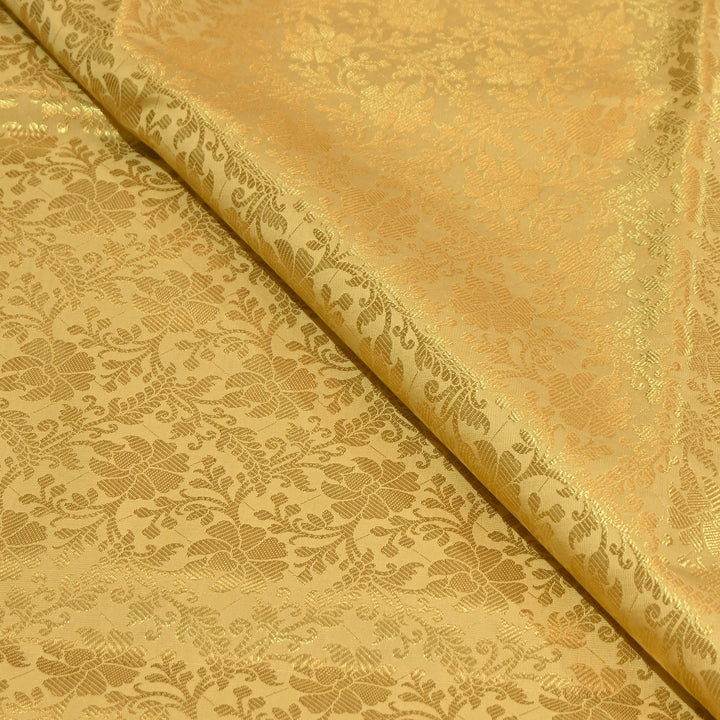 Art Zari Brocade Fabric – Traditional Designer Ethnic Wear Fabric | SAT010-1