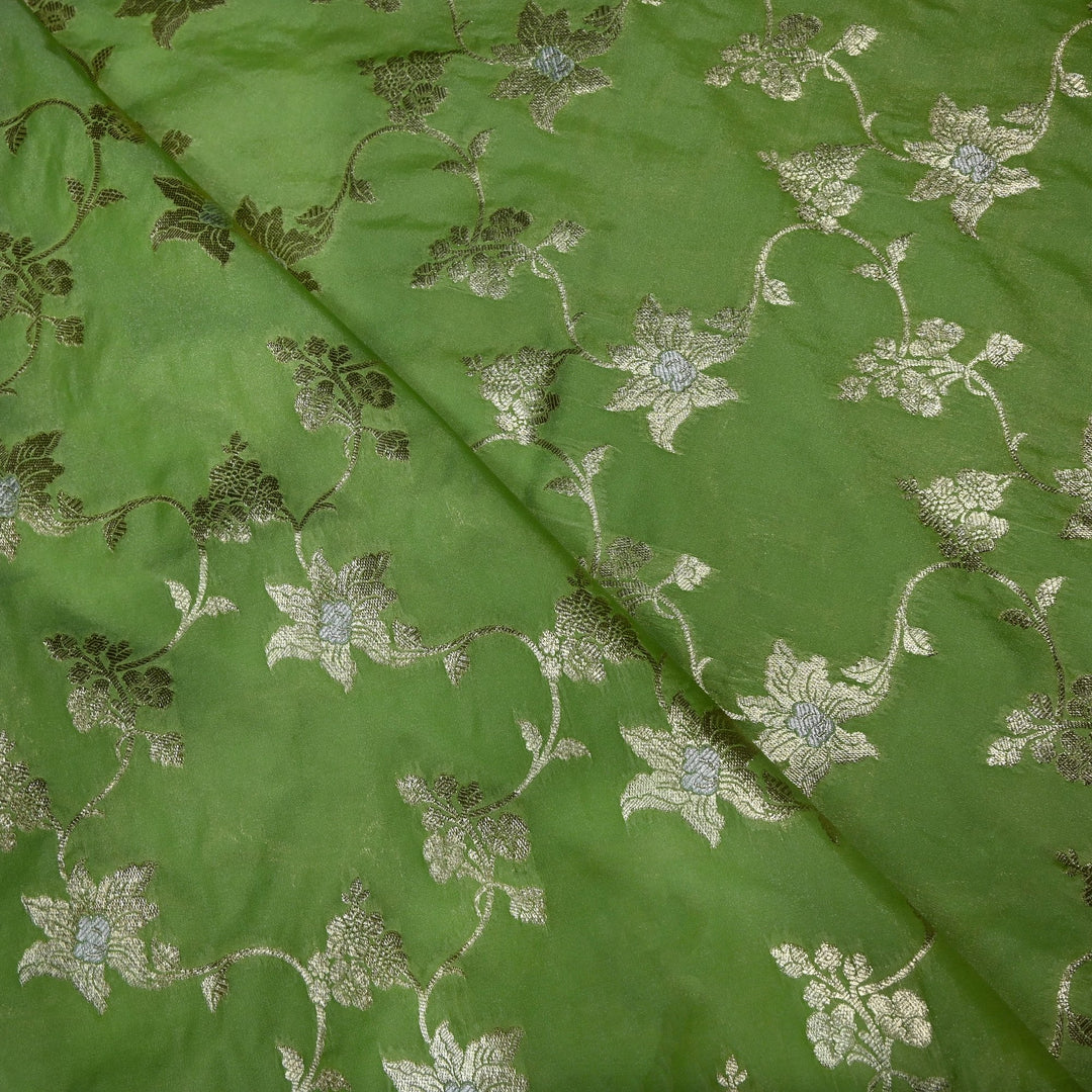 Silk Meena Zari Brocade Fabrics