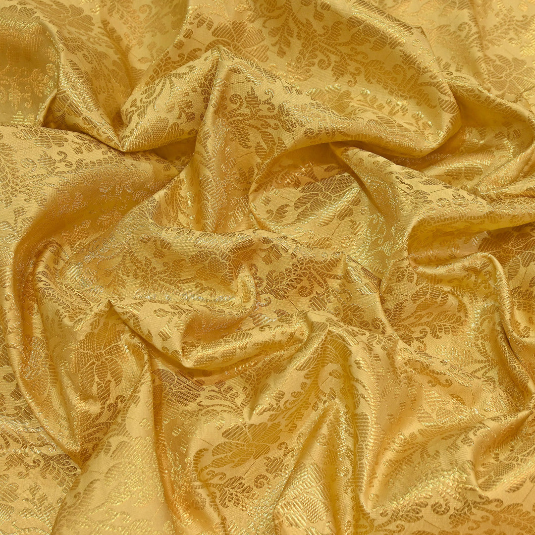 Art Zari Brocade Fabric – Traditional Designer Ethnic Wear Fabric | SAT010-1