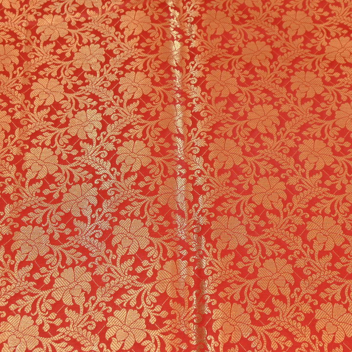 Art Zari Brocade Fabric – Traditional Designer Ethnic Wear Fabric | SAT010-2