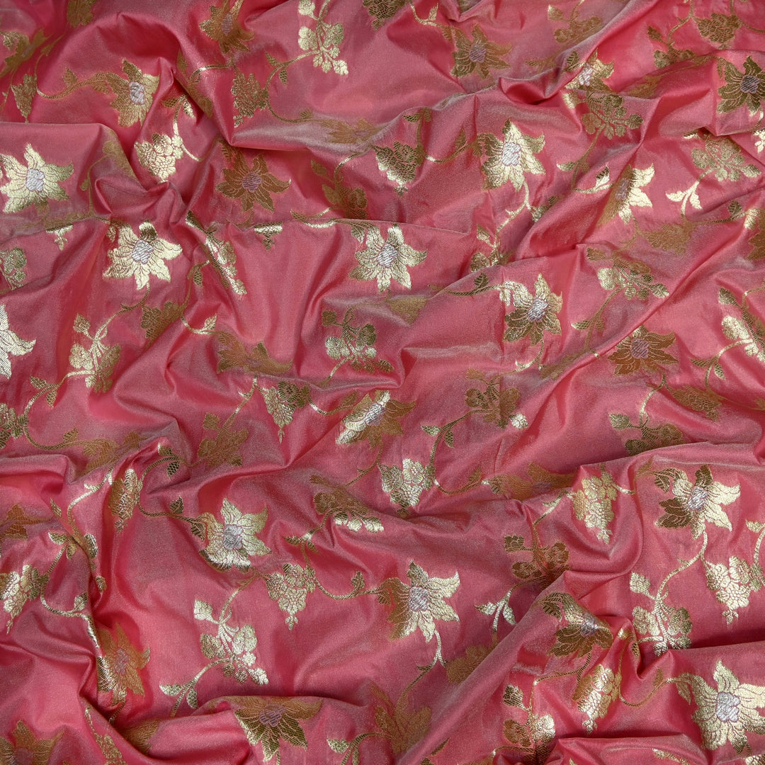 Silk Meena Zari Brocade Fabrics