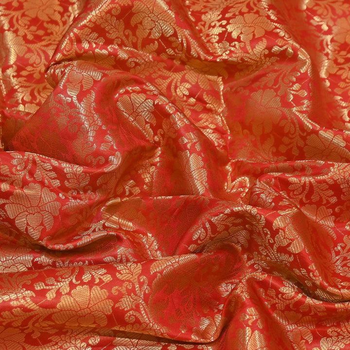Art Zari Brocade Fabric – Traditional Designer Ethnic Wear Fabric | SAT010-2