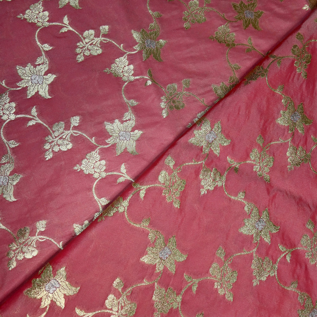 Silk Meena Zari Brocade Fabrics