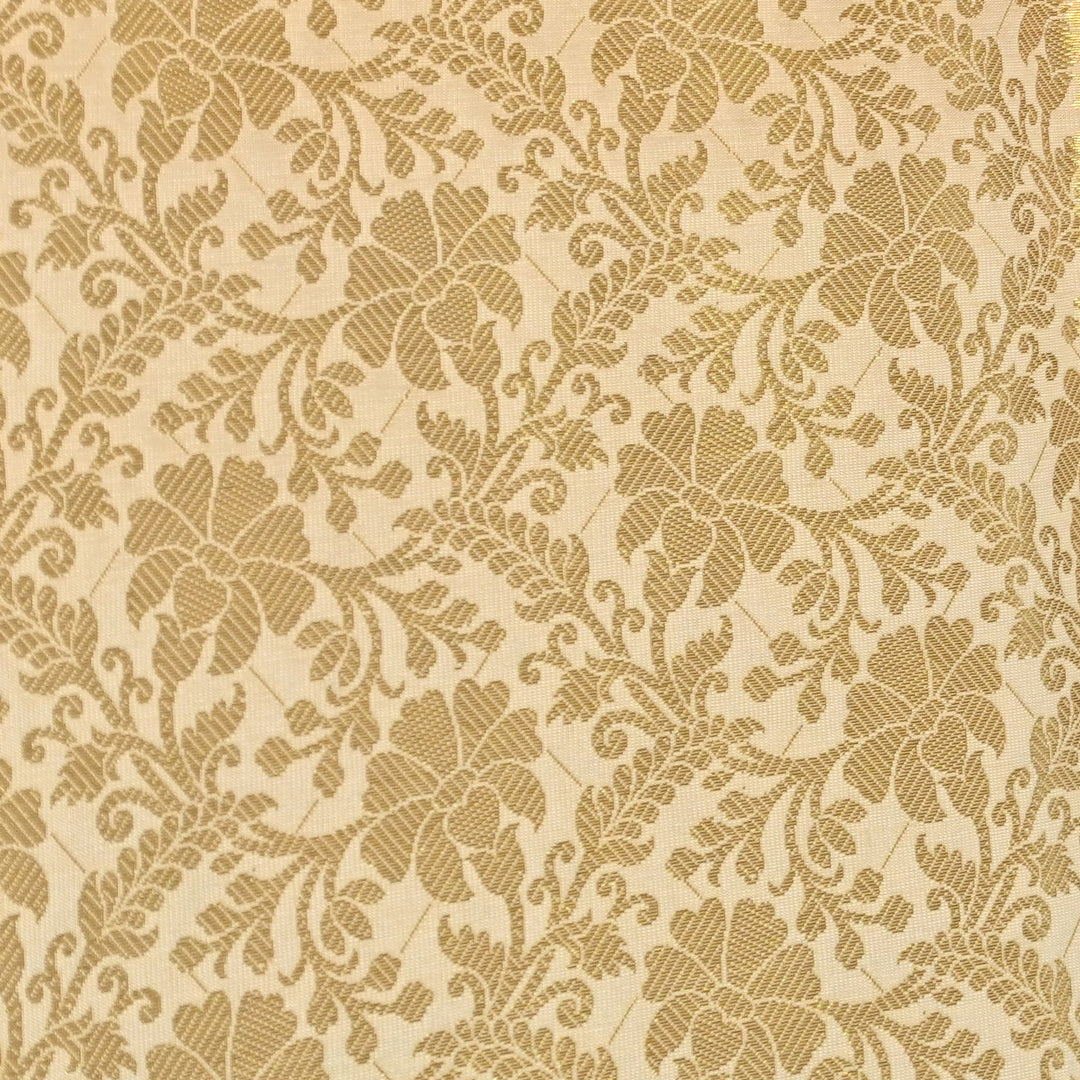 Art Zari Brocade Fabric – Traditional Designer Ethnic Wear Fabric | SAT010-3