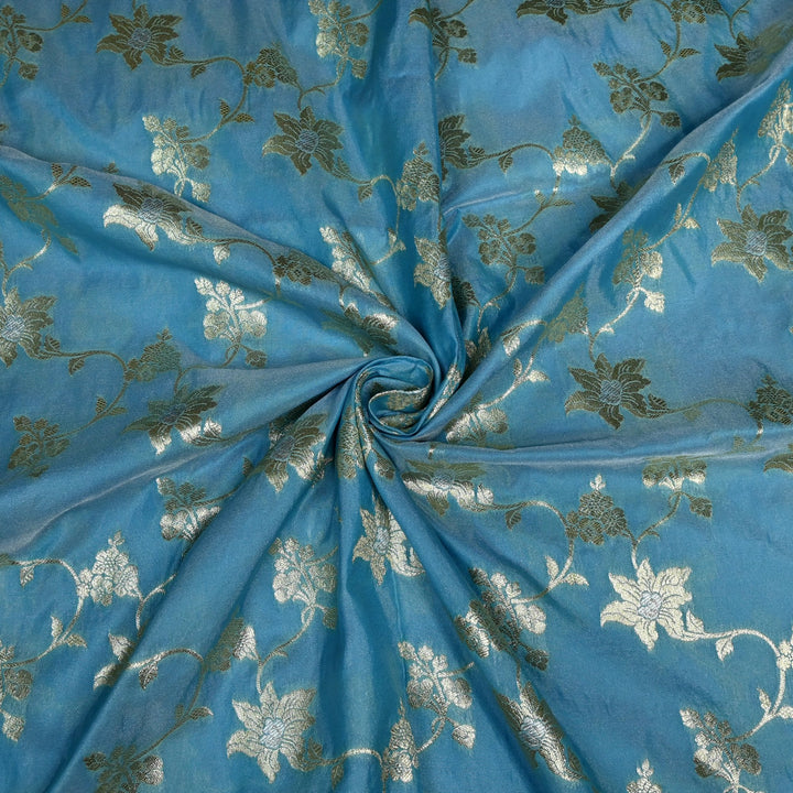 Silk Meena Zari Brocade Fabrics