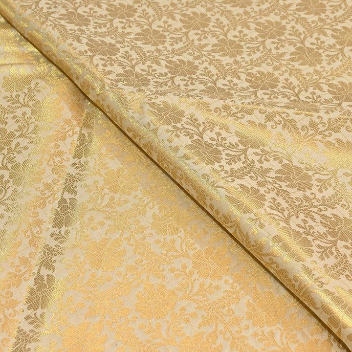 Art Zari Brocade Fabric – Traditional Designer Ethnic Wear Fabric | SAT010-3