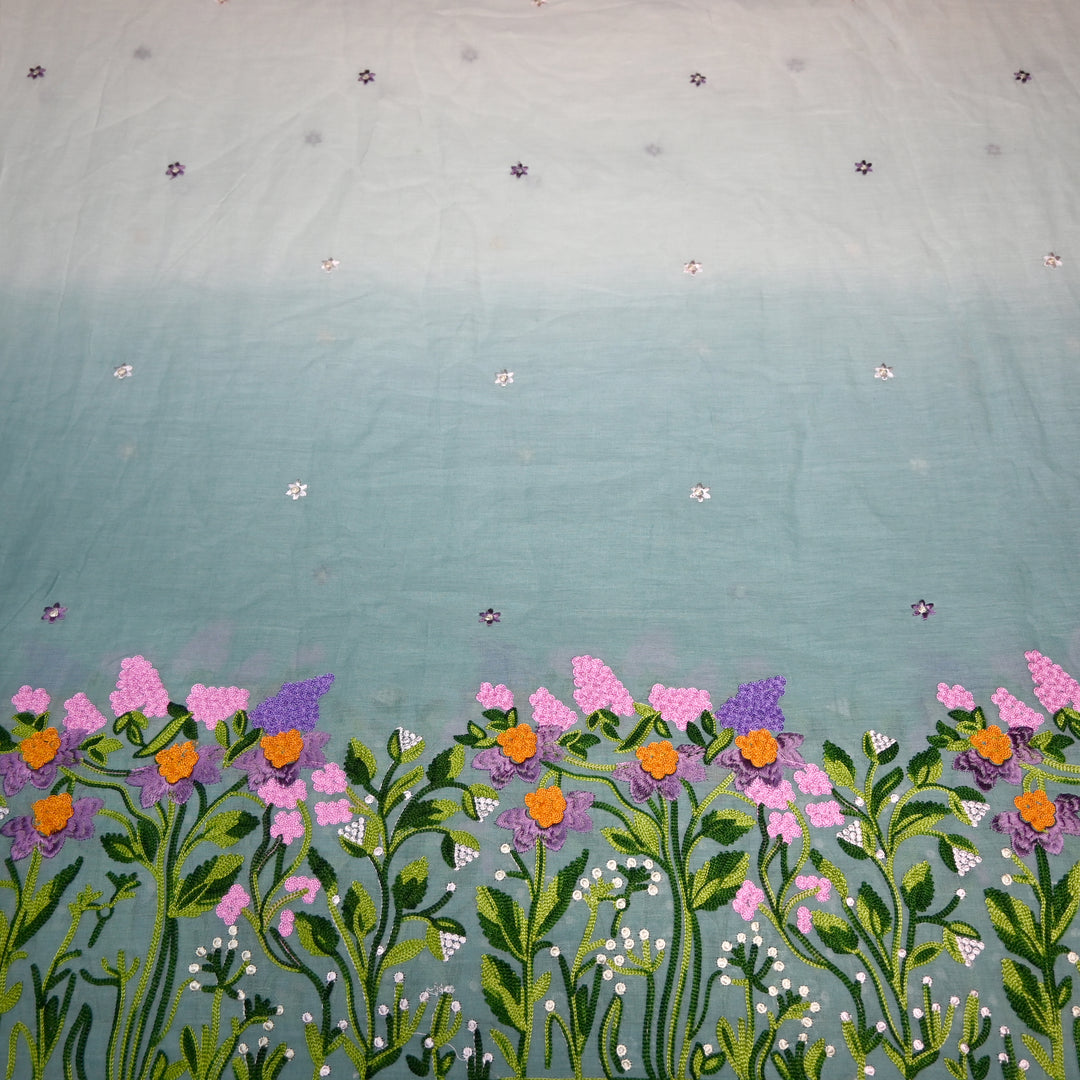Kora Mal Shaded Thread Embroidery Fabric