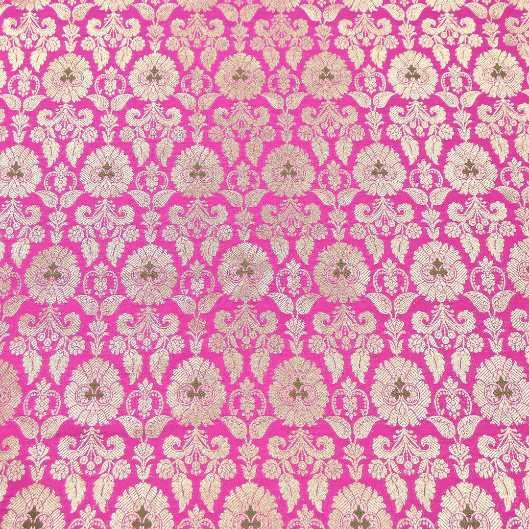 Premium Satin Mina Zari Brocade Fabric | Designer Fabric | ZZ1217-9