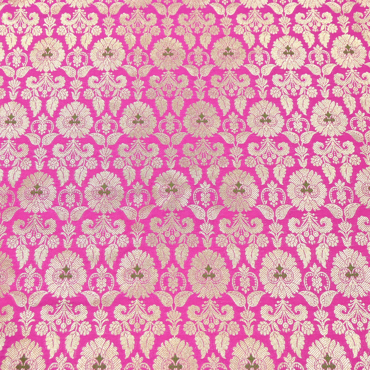 Premium Satin Mina Zari Brocade Fabric | Designer Fabric | ZZ1217-9