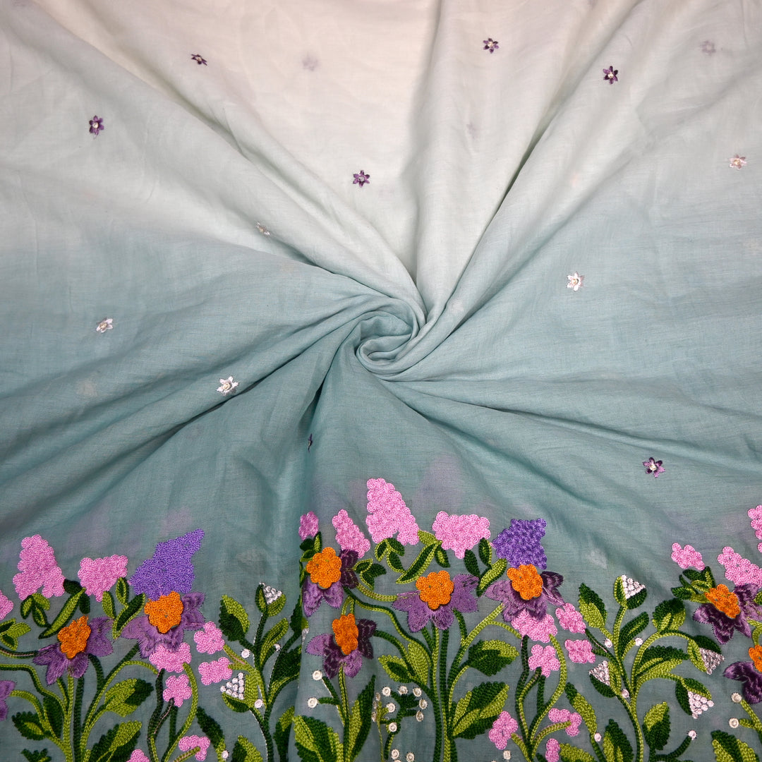Kora Mal Shaded Thread Embroidery Fabric