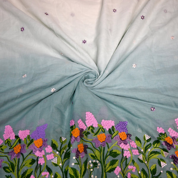 Kora Mal Shaded Thread Embroidery Fabric