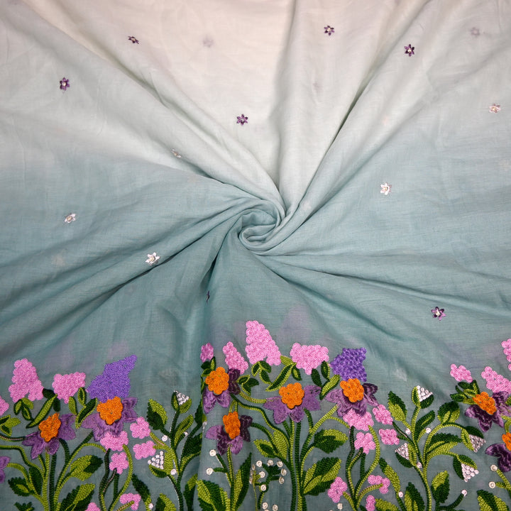 Kora Mal Shaded Thread Embroidery Fabric