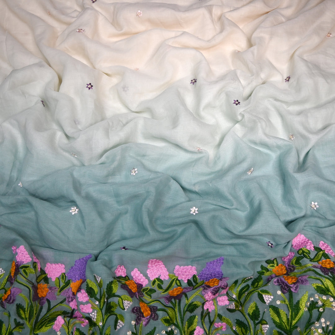 Kora Mal Shaded Thread Embroidery Fabric