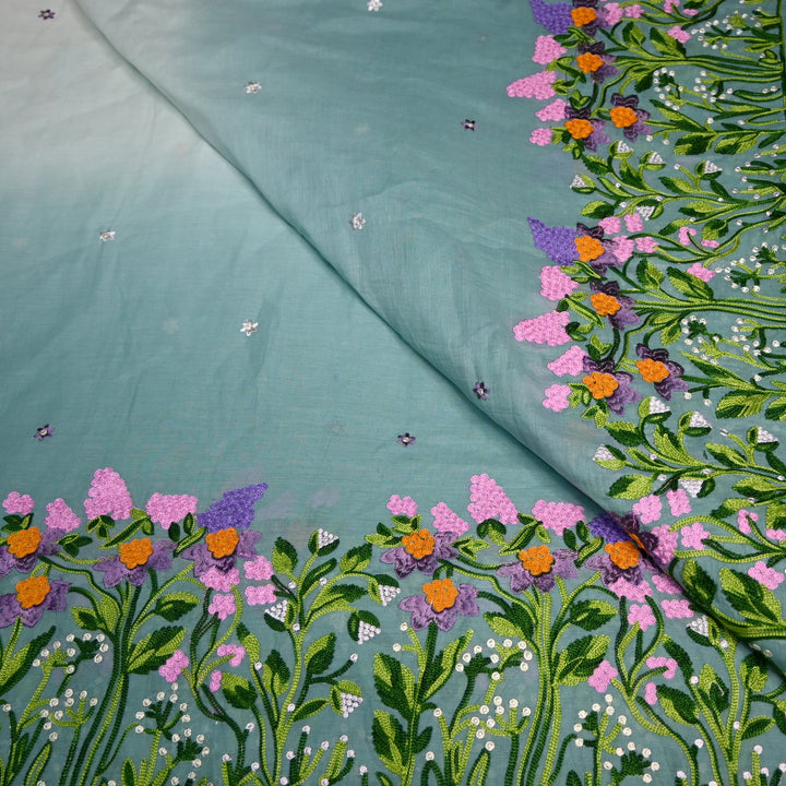 Kora Mal Shaded Thread Embroidery Fabric