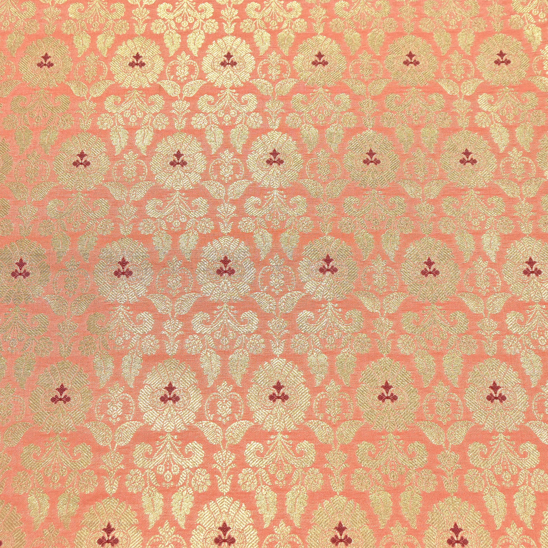 Premium Satin Mina Zari Brocade Fabric | Designer Fabric | ZZ1217-10