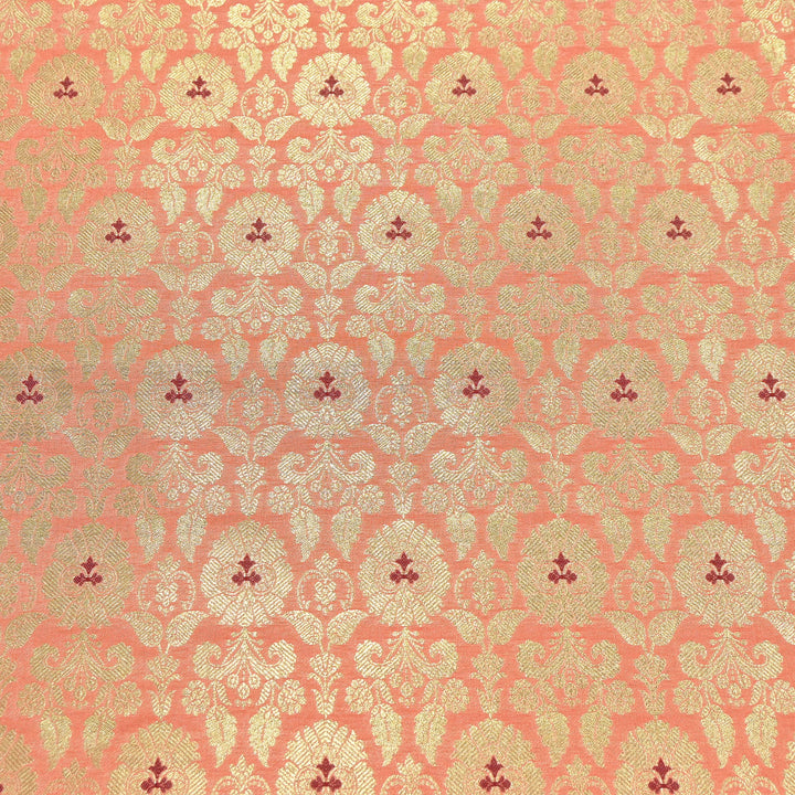 Premium Satin Mina Zari Brocade Fabric | Designer Fabric | ZZ1217-10